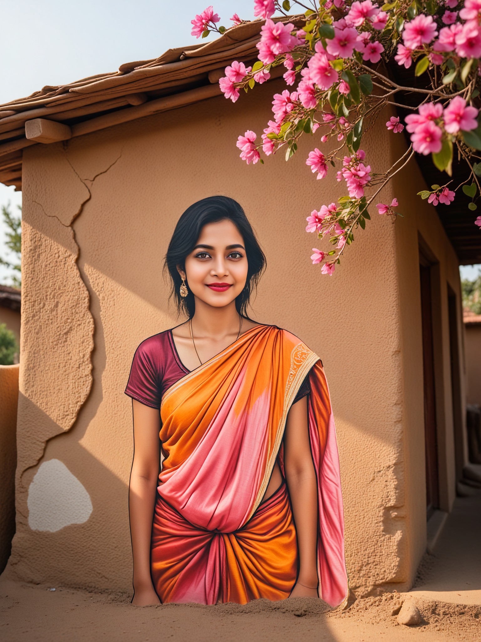 Girls' wall painting image