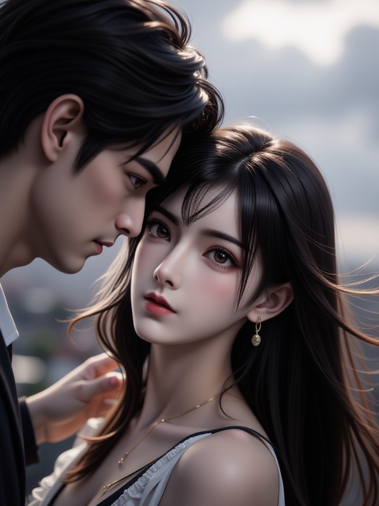 AI Couple Anime Multi Scene Multi Action Version - Movie like Intimate Photography/ Cinematic Intimate Portrait image