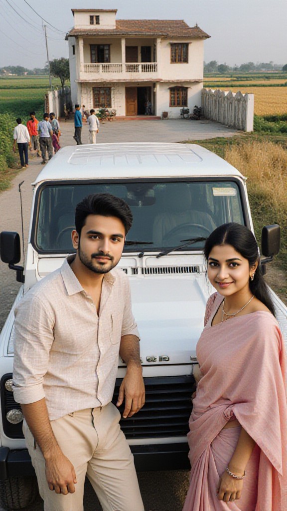 Our car and house image