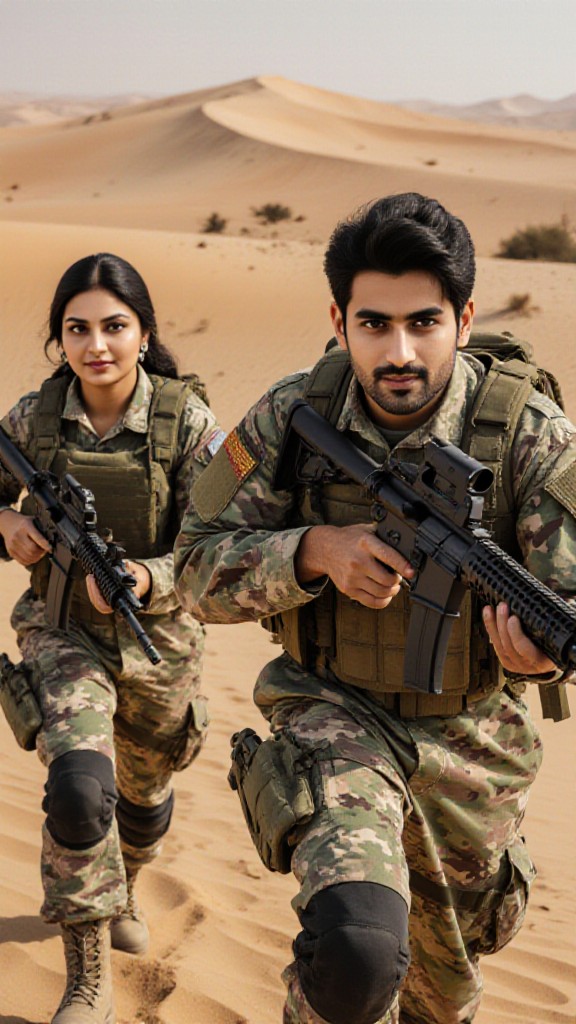 Combat training in the desert image