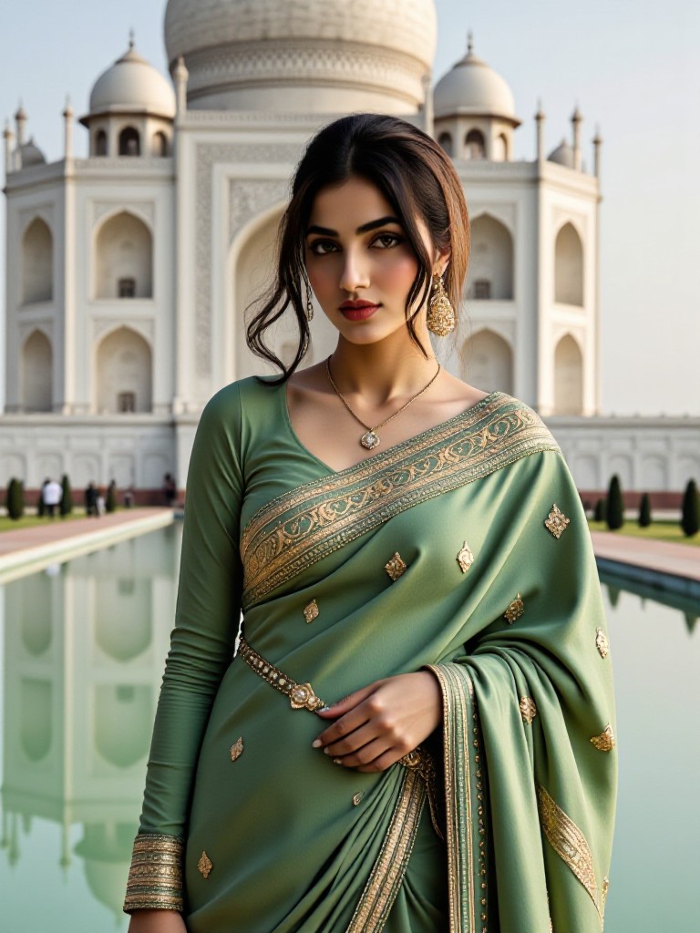 Change the sari color you like！ image