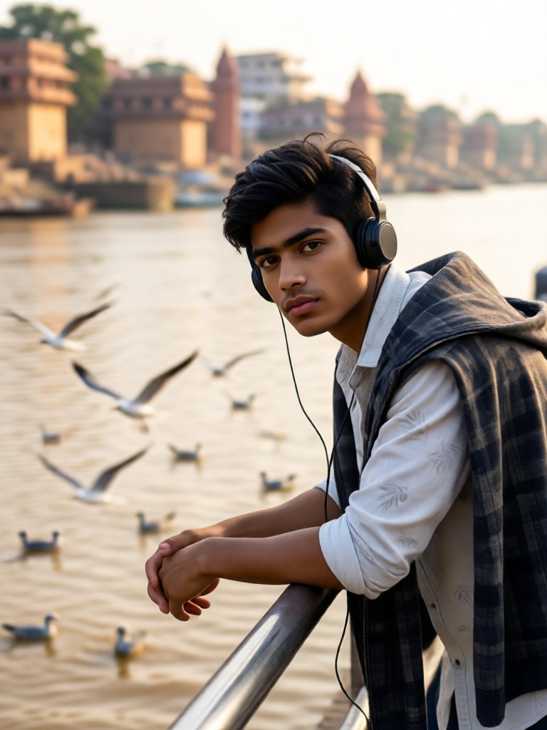 Melancholy by the Ganges image