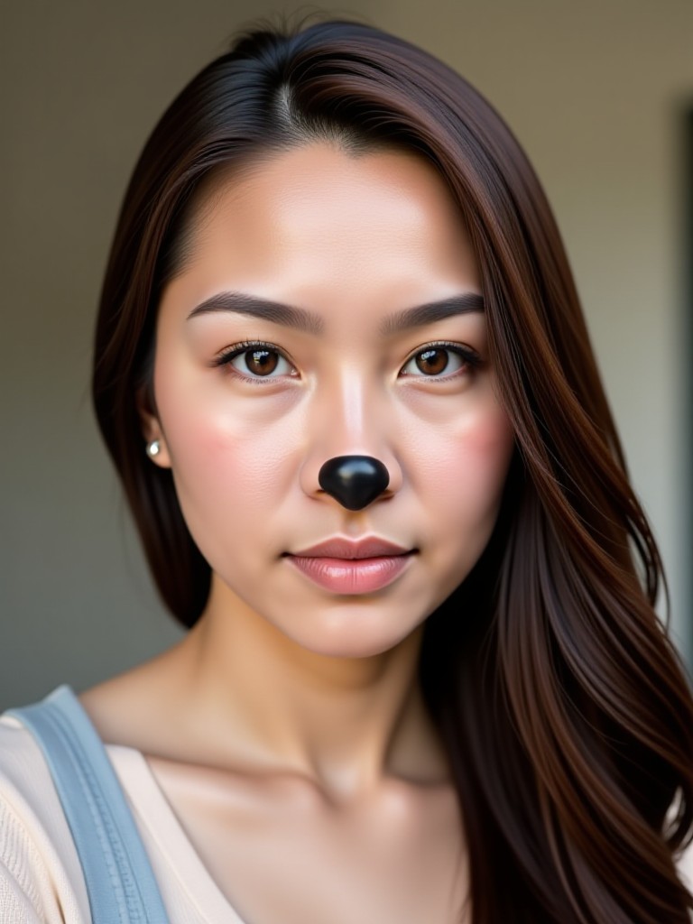 Realistic  dog nose filter  image