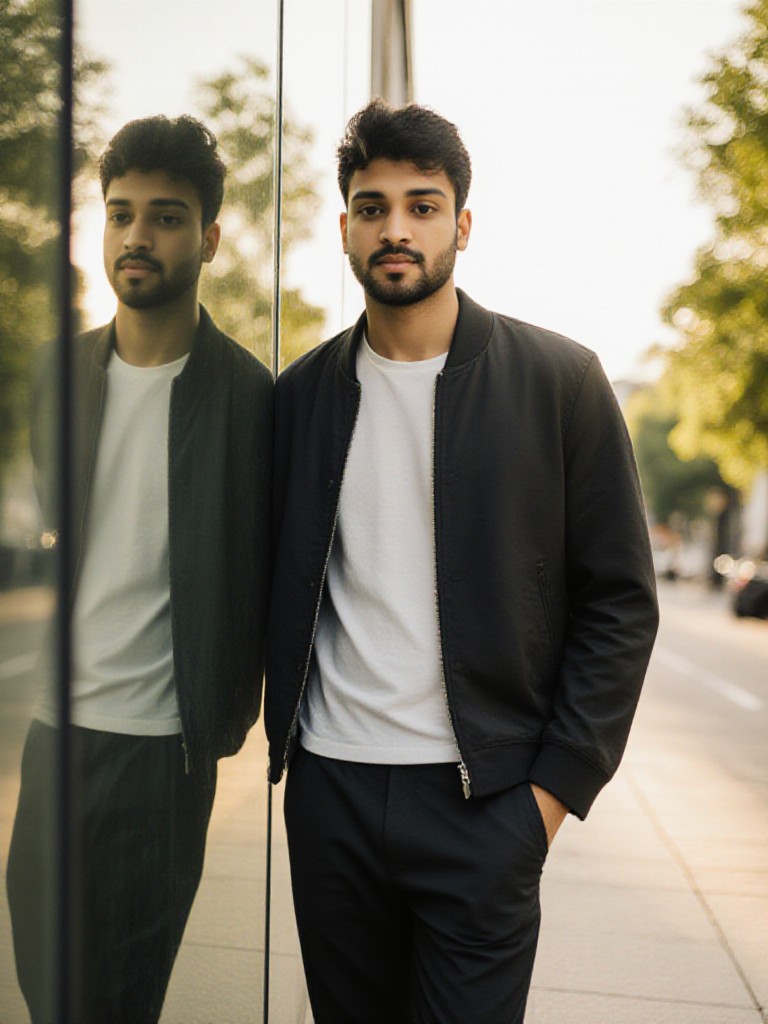 My reflection in the mirror image