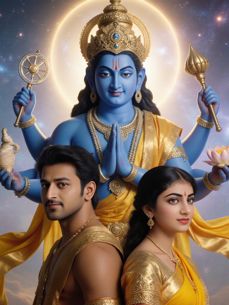 Vishnu's blessing image