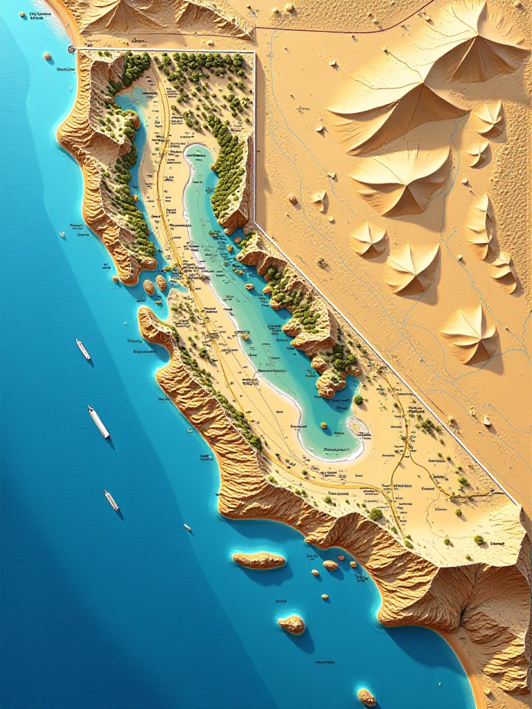 Coastal Region Topology Map image