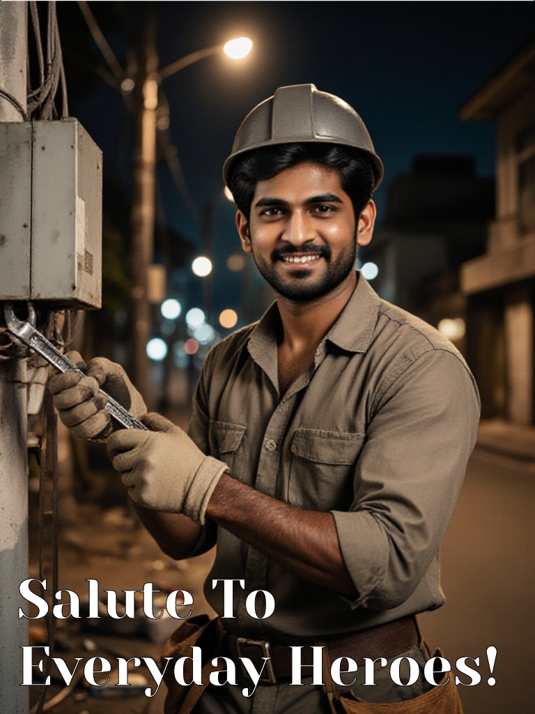 Salute To Everyday Heroes! - electrician image