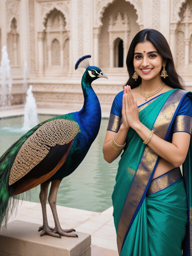 Peacock Salute image
