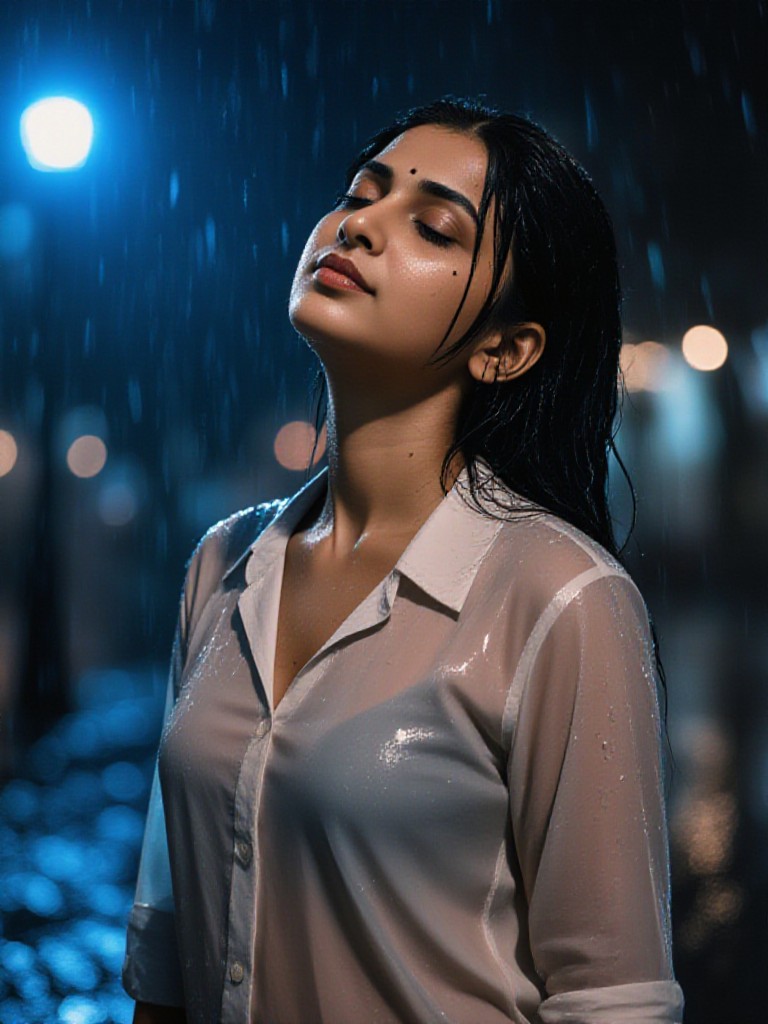 rainy night image