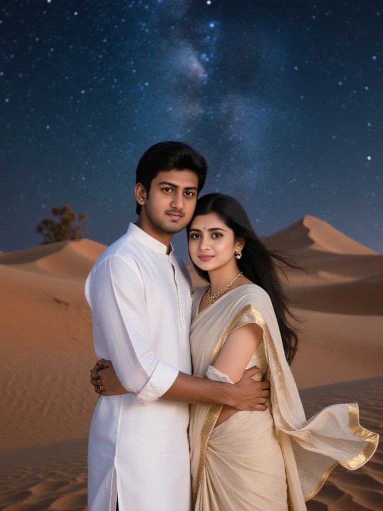 Desert Stars Couple Photo image