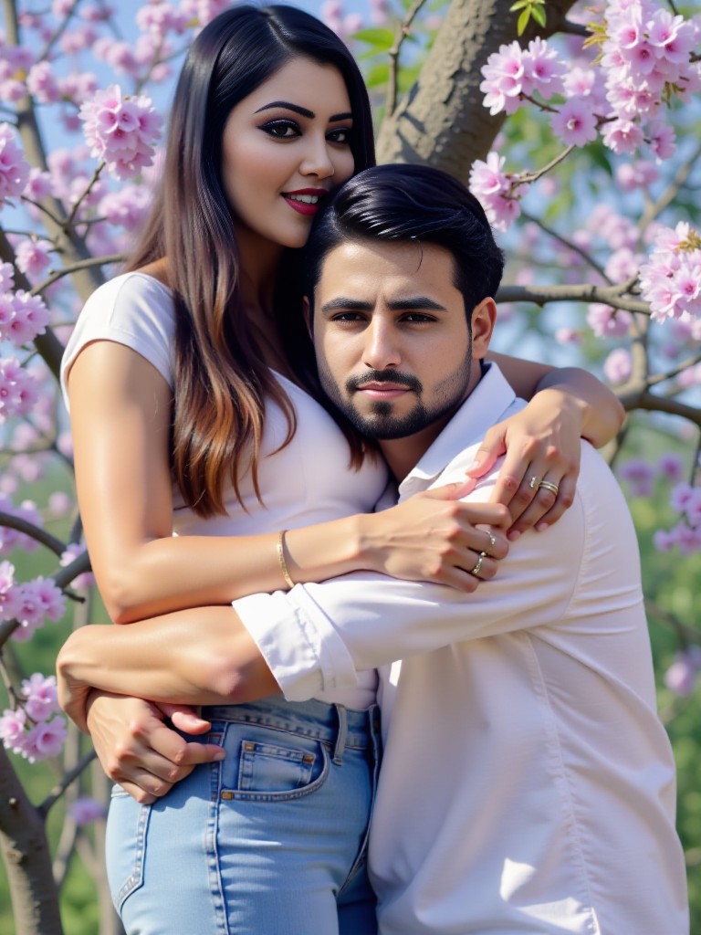 Lovers in park  image