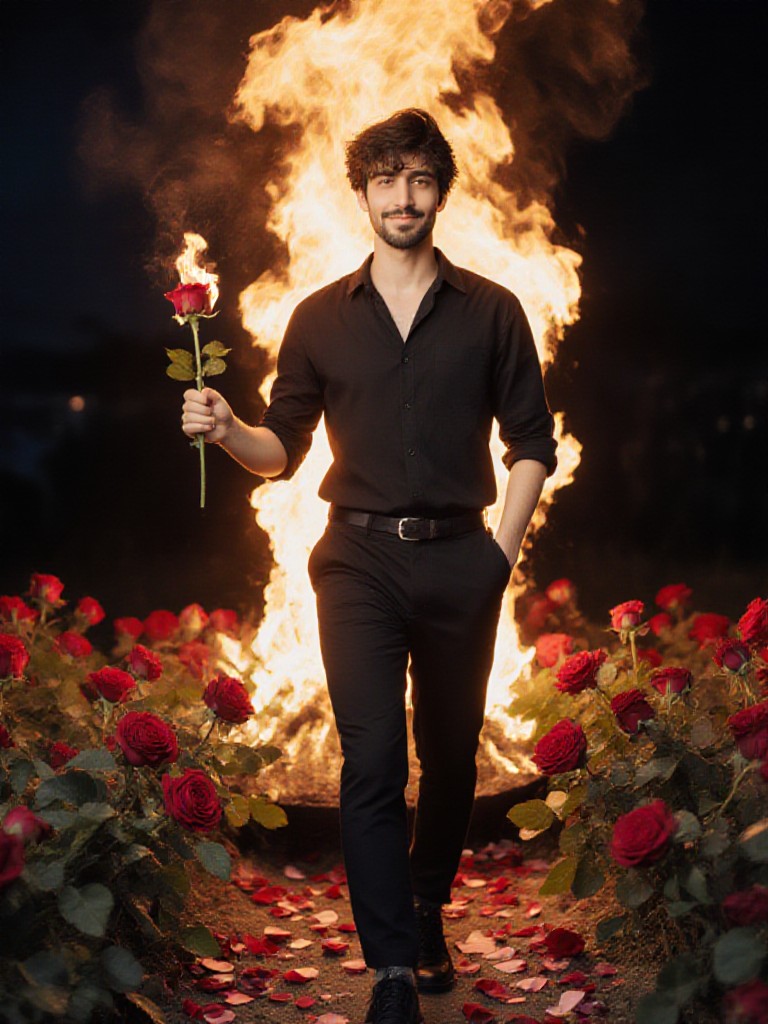 Fire! The rose fields are on fire! image