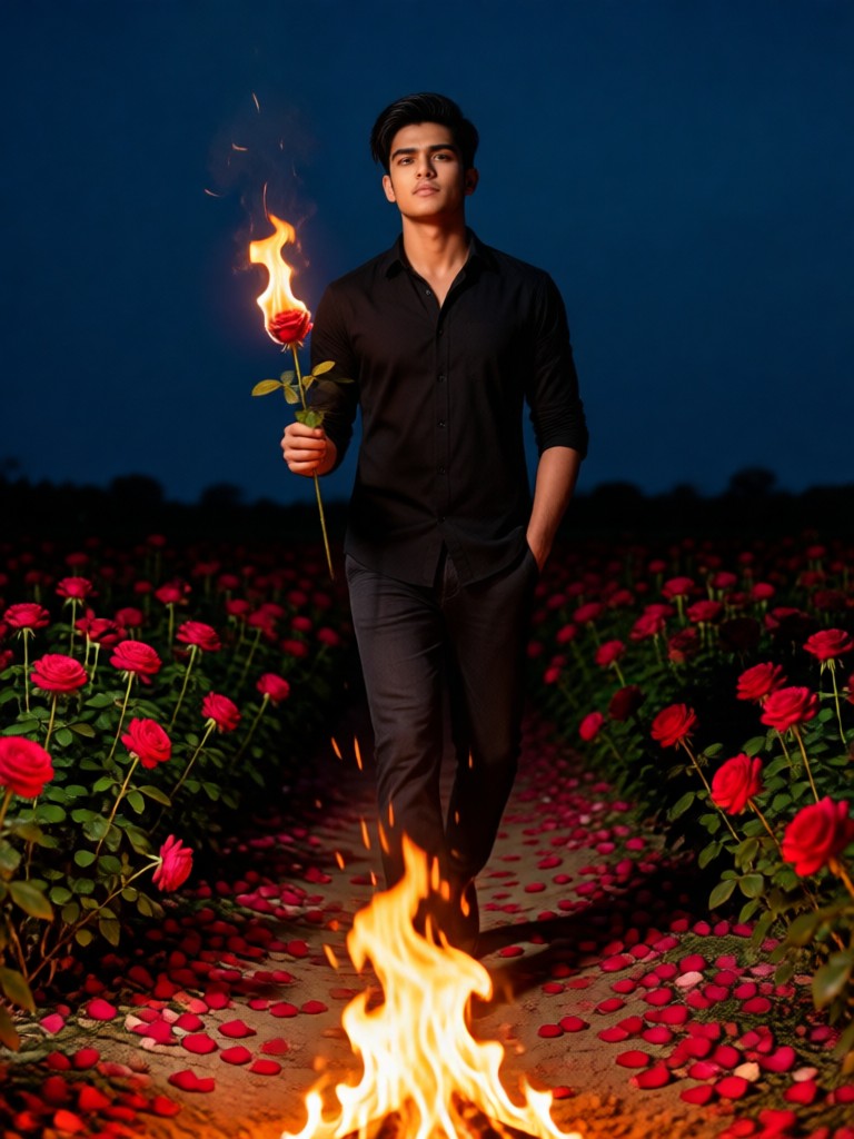 Fire! The rose fields are on fire! image
