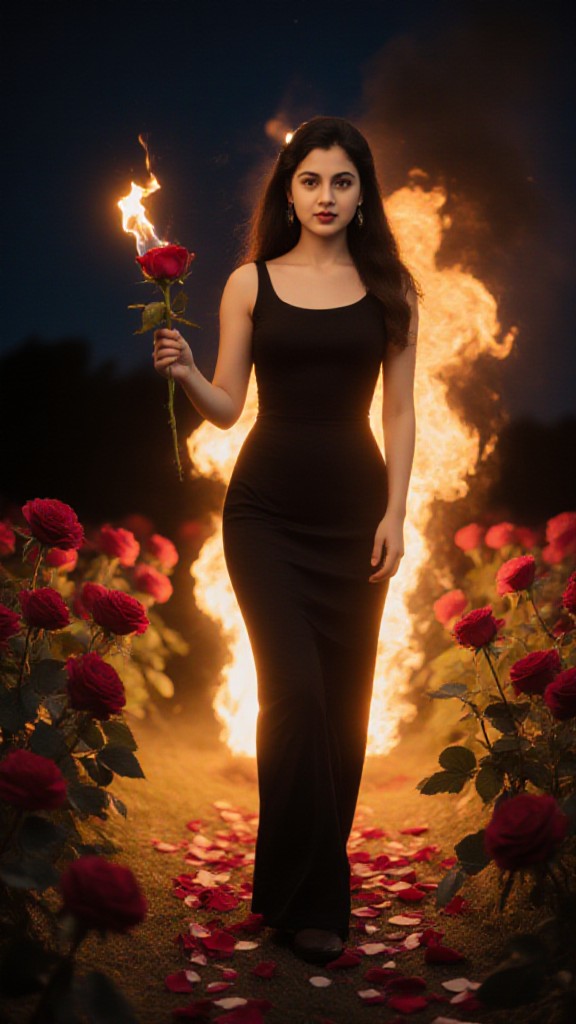 Fire!!!Beauty rose fire! image