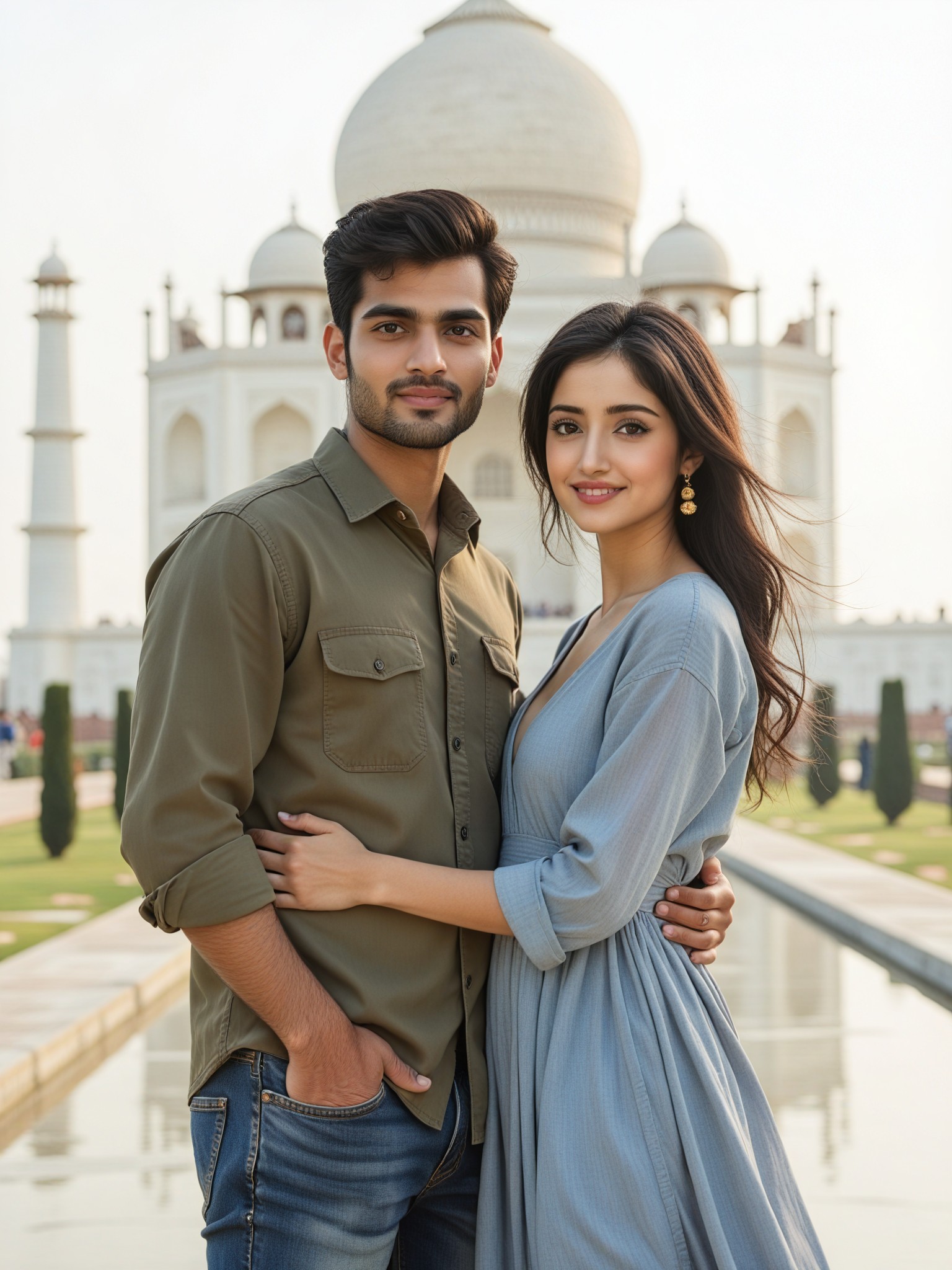Indian couple portrait image