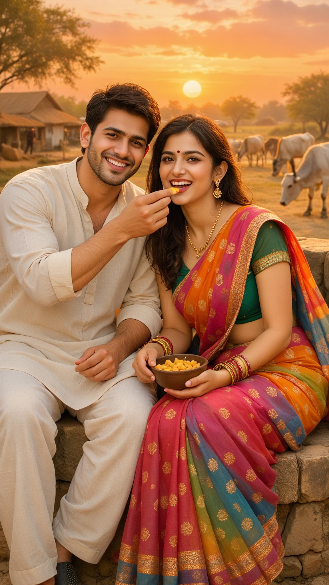 Rustic Indian couple image