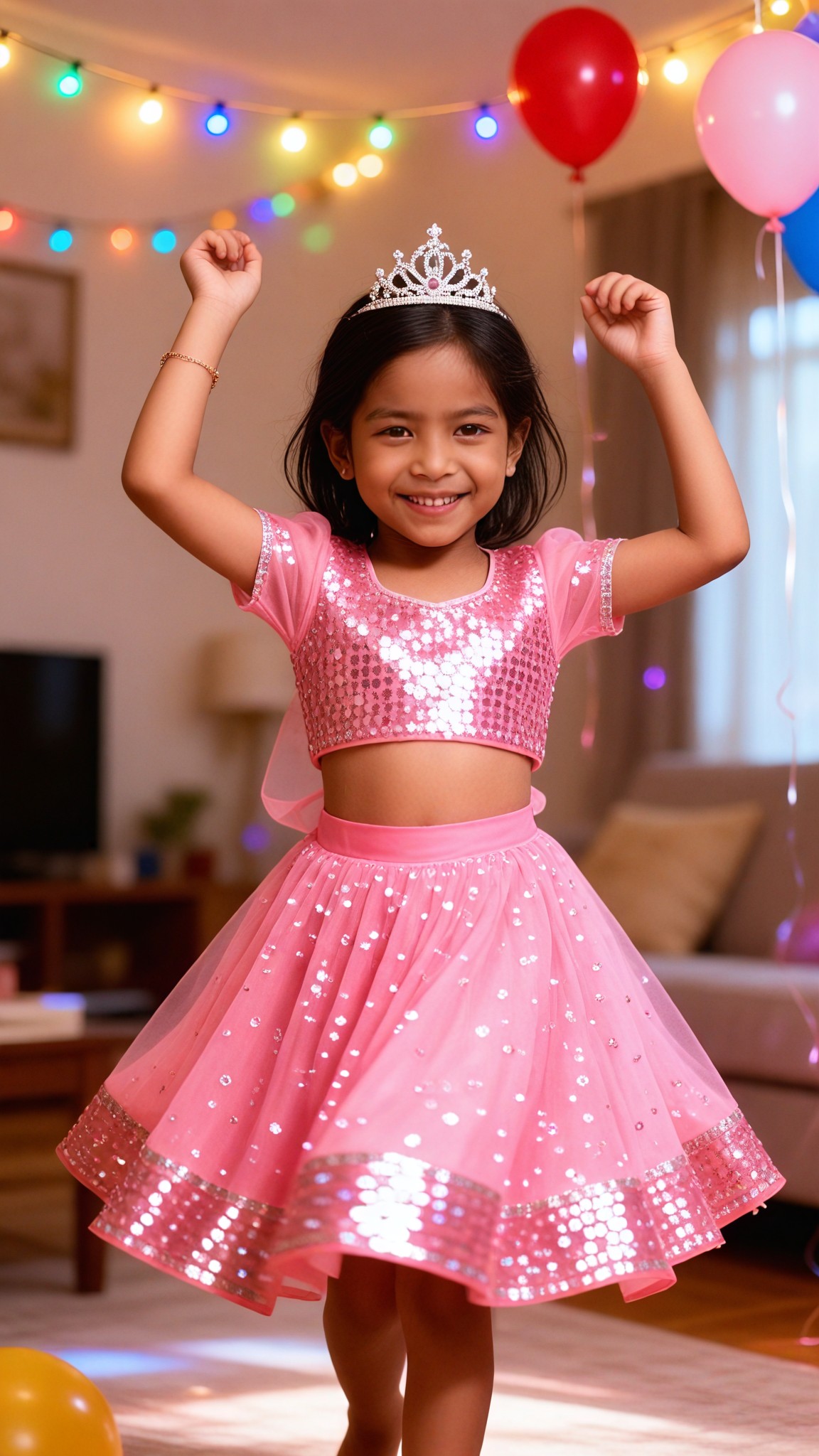 A happy little birthday girl image