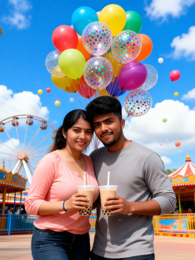 Drinking at park image