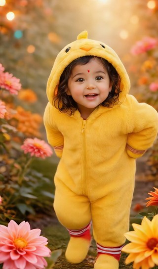 Baby jumping and dancing! image