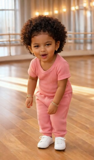 The baby can dance hip-hop！ image