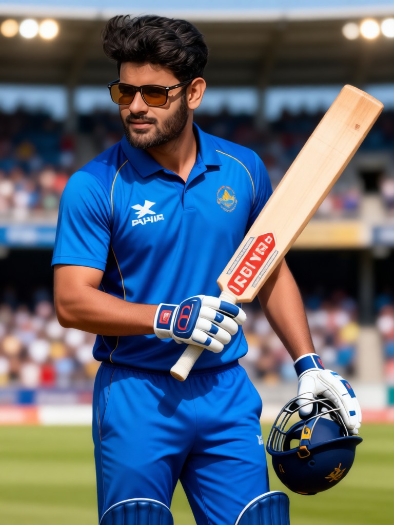 Freeze Frame of Cricket Action image