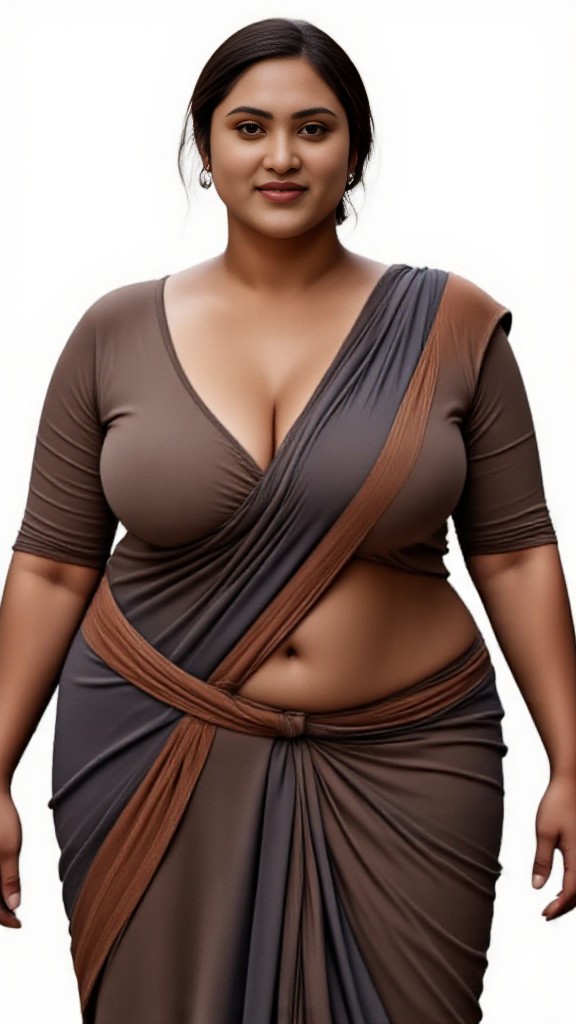 Desi saree dancer bg removed image