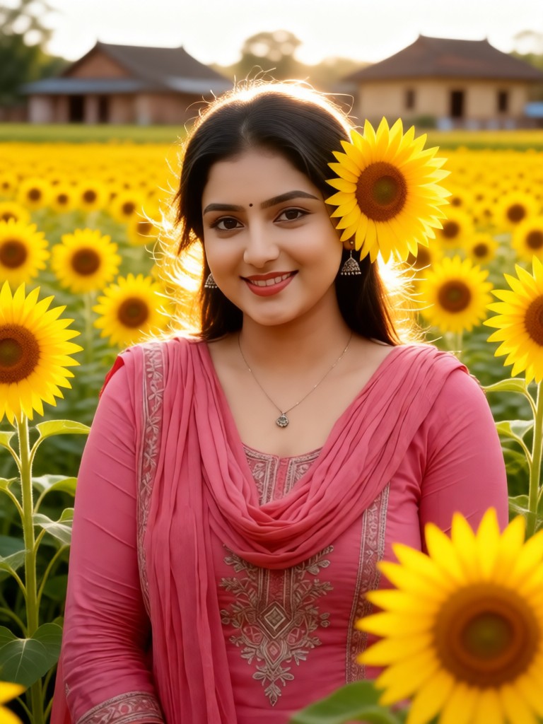 Sunflowers, facing the sun image