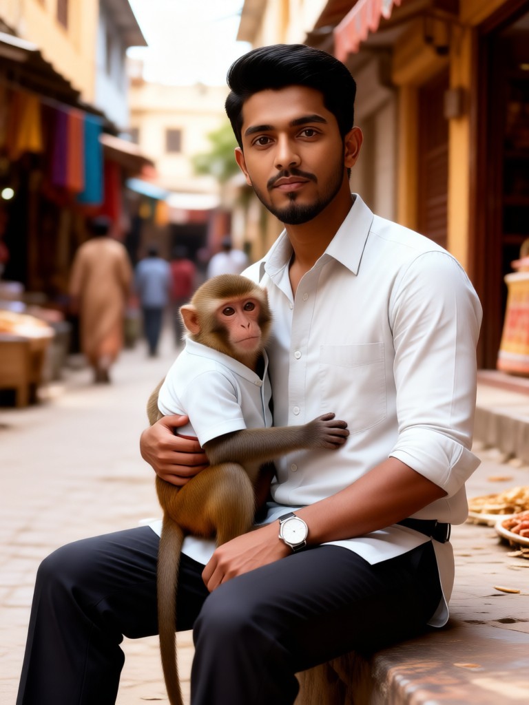 Lovely monkey!Same cloth! image