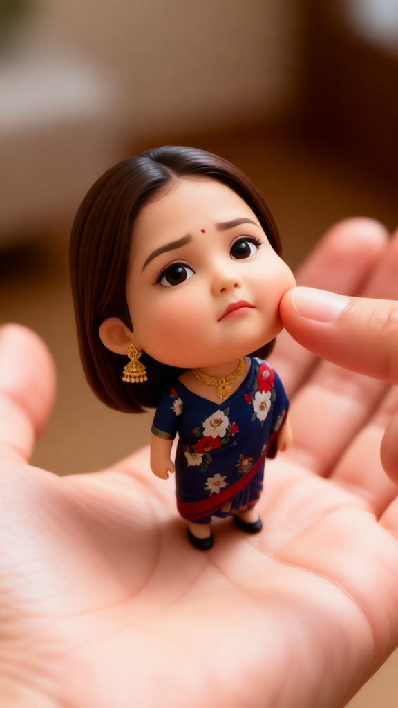 Cute baby in hand image