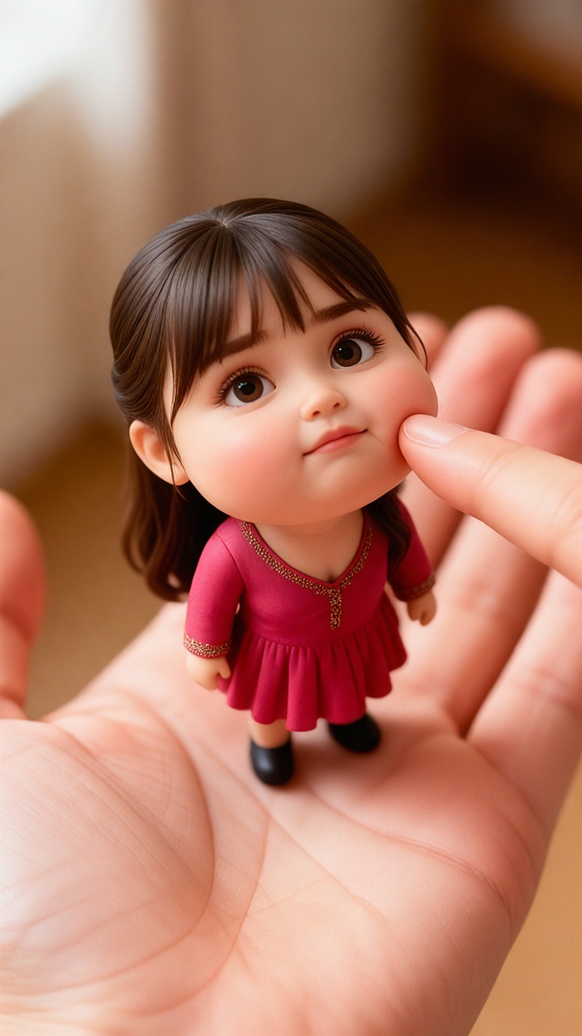 Cute baby in hand - p image