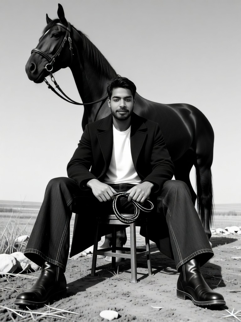 Handsome horseman!!! image