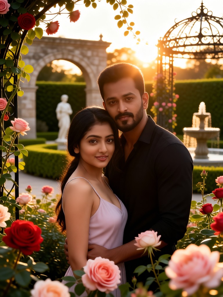 Couple in the Garden image