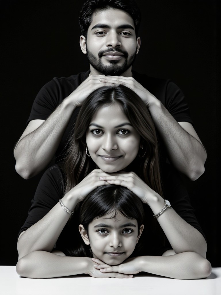 Family photo!Black&White image