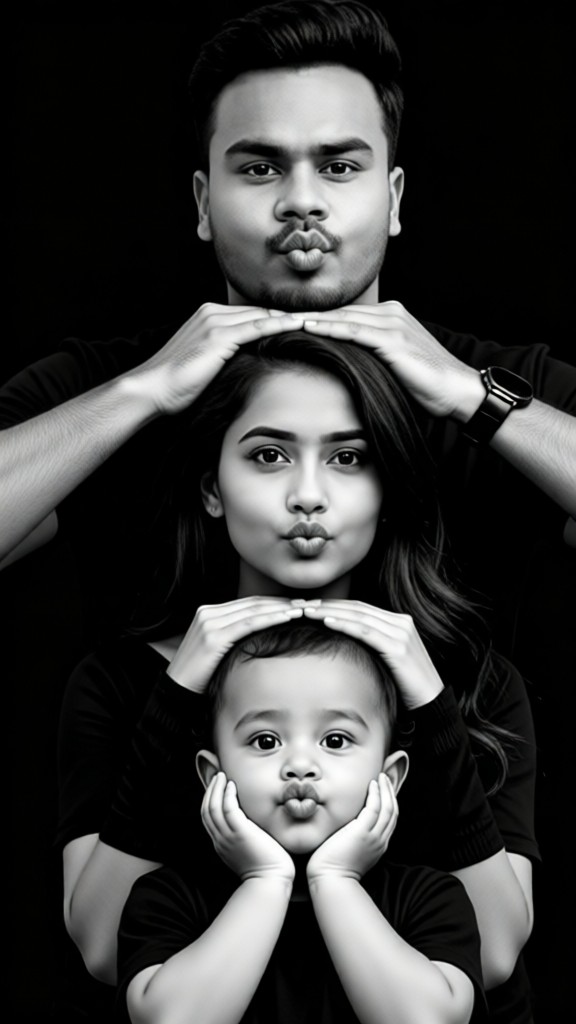 Family photo!Black&White image