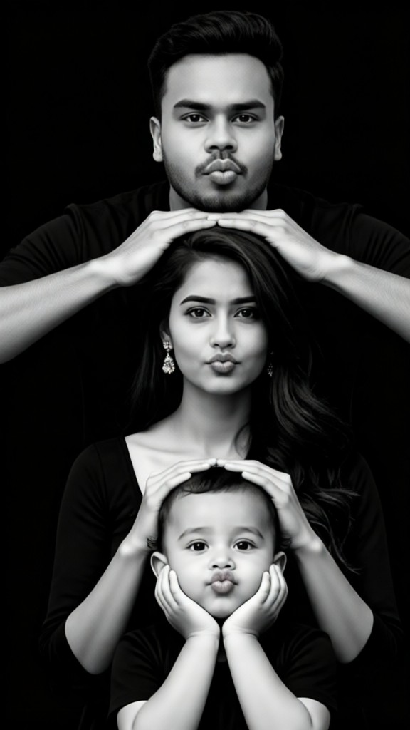 Family photo!Black&White image