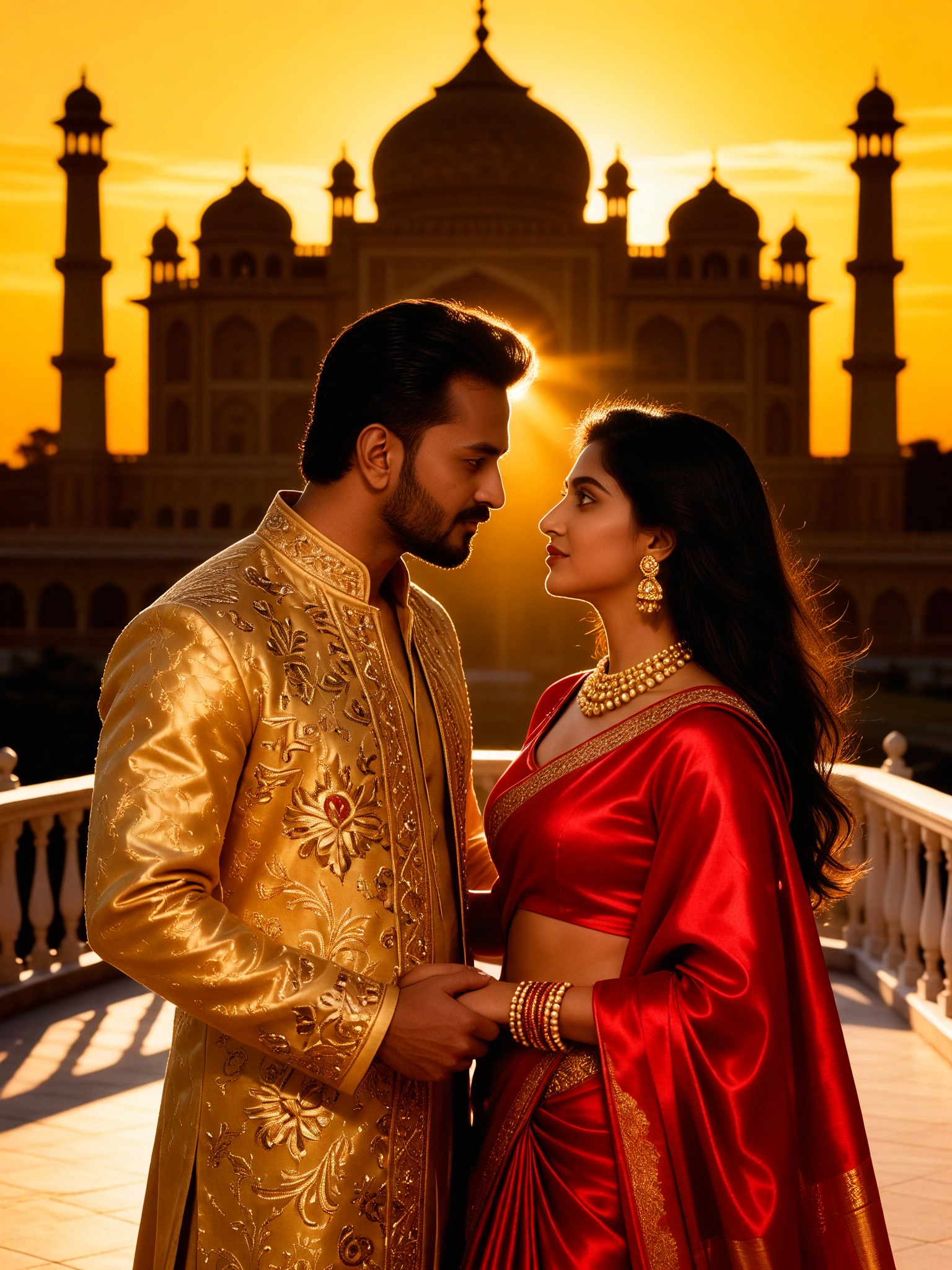 Bollywood movie-style couple photos image