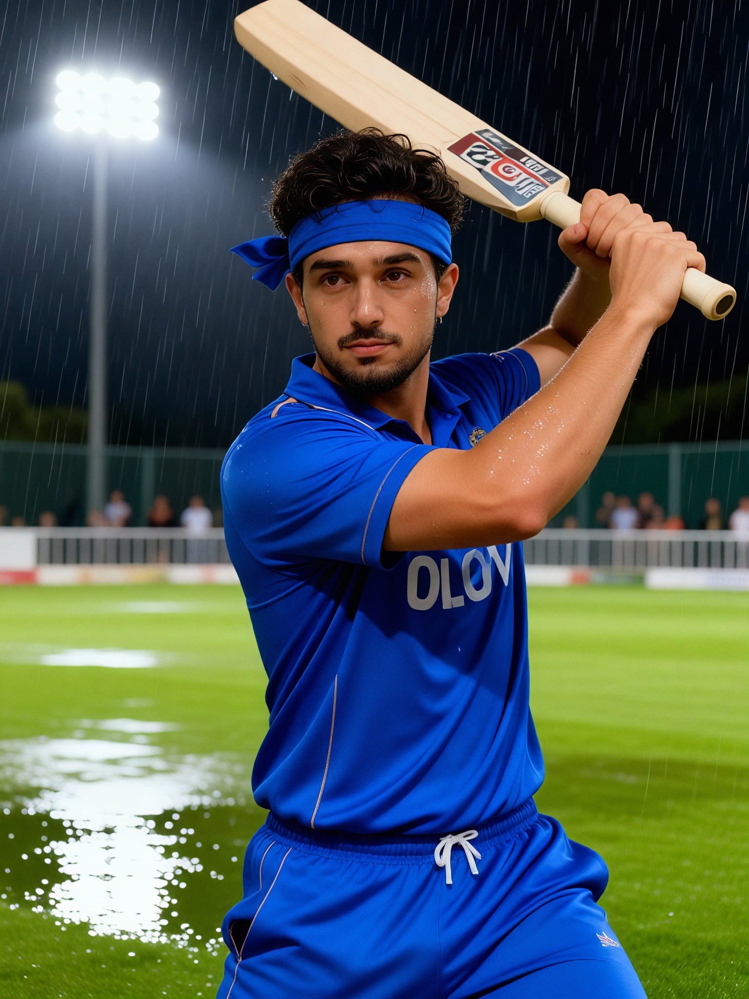 Sports field sharp blue cricket uniform for boys image