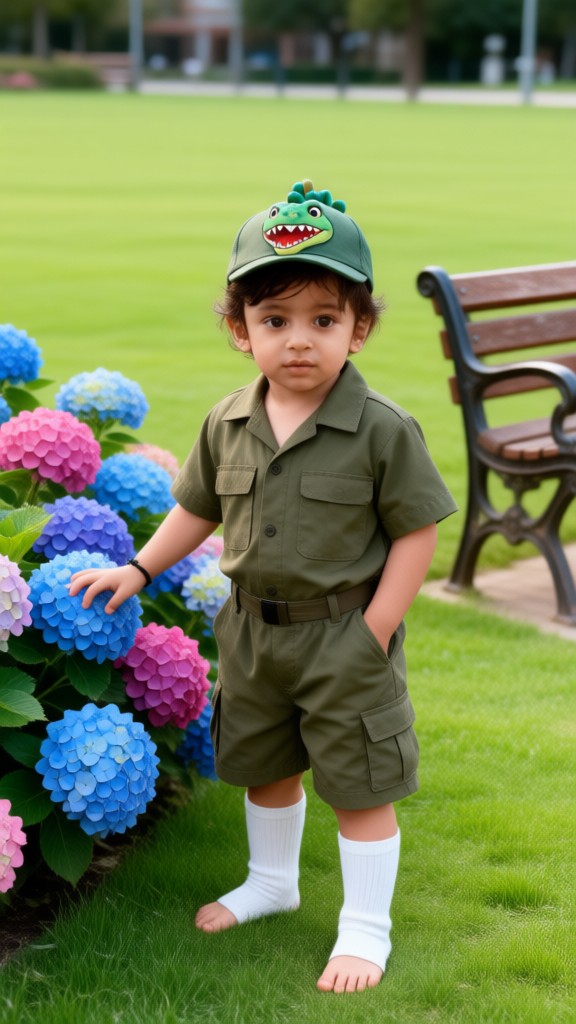 City Park Comfortable Boy image