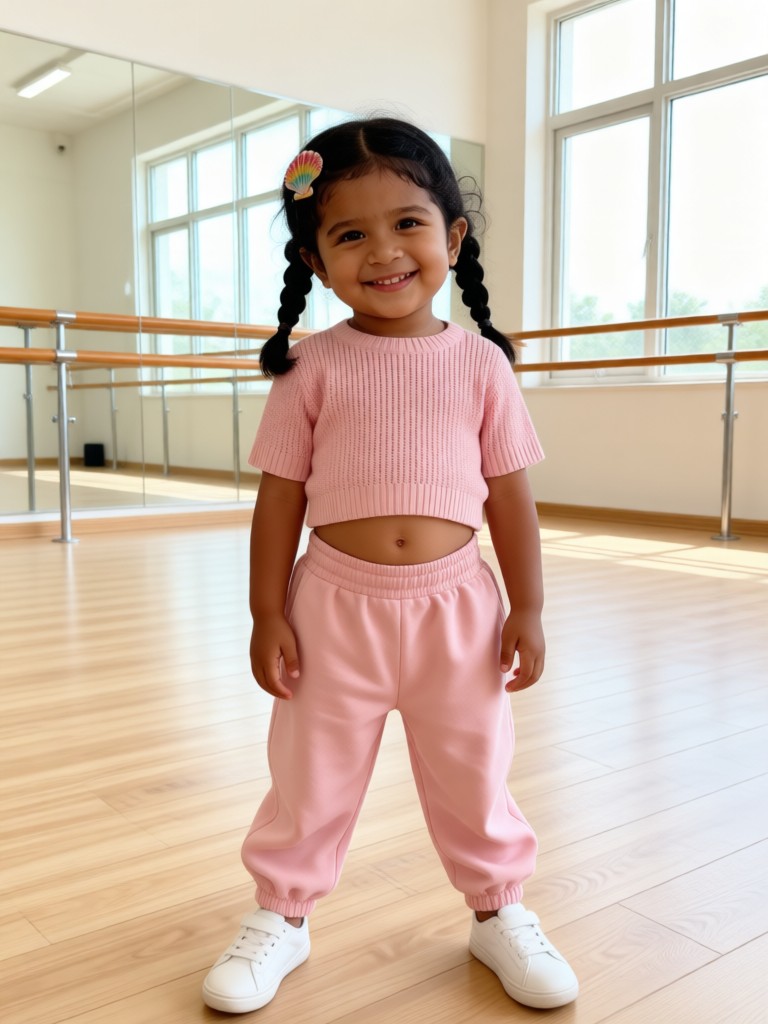 Dance classroom lively and cute boy image