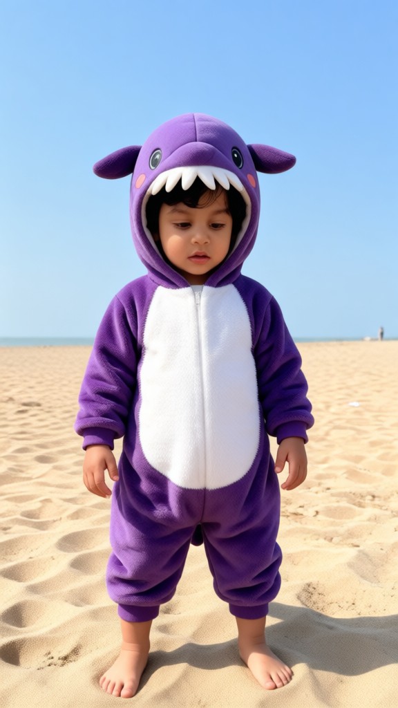 Beach sea lion outfit cute boy image