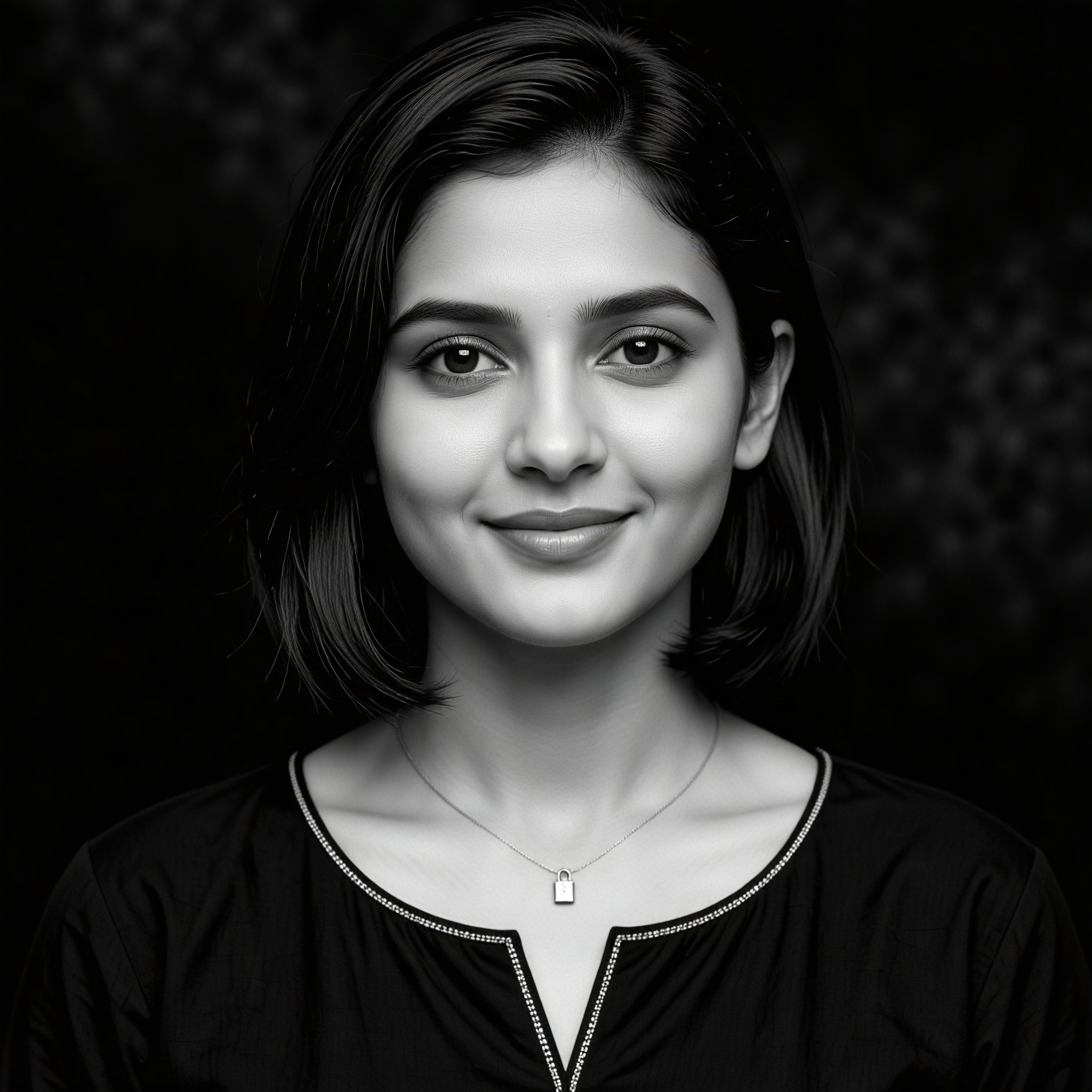 Social media avatar wind black and white kurta photo image