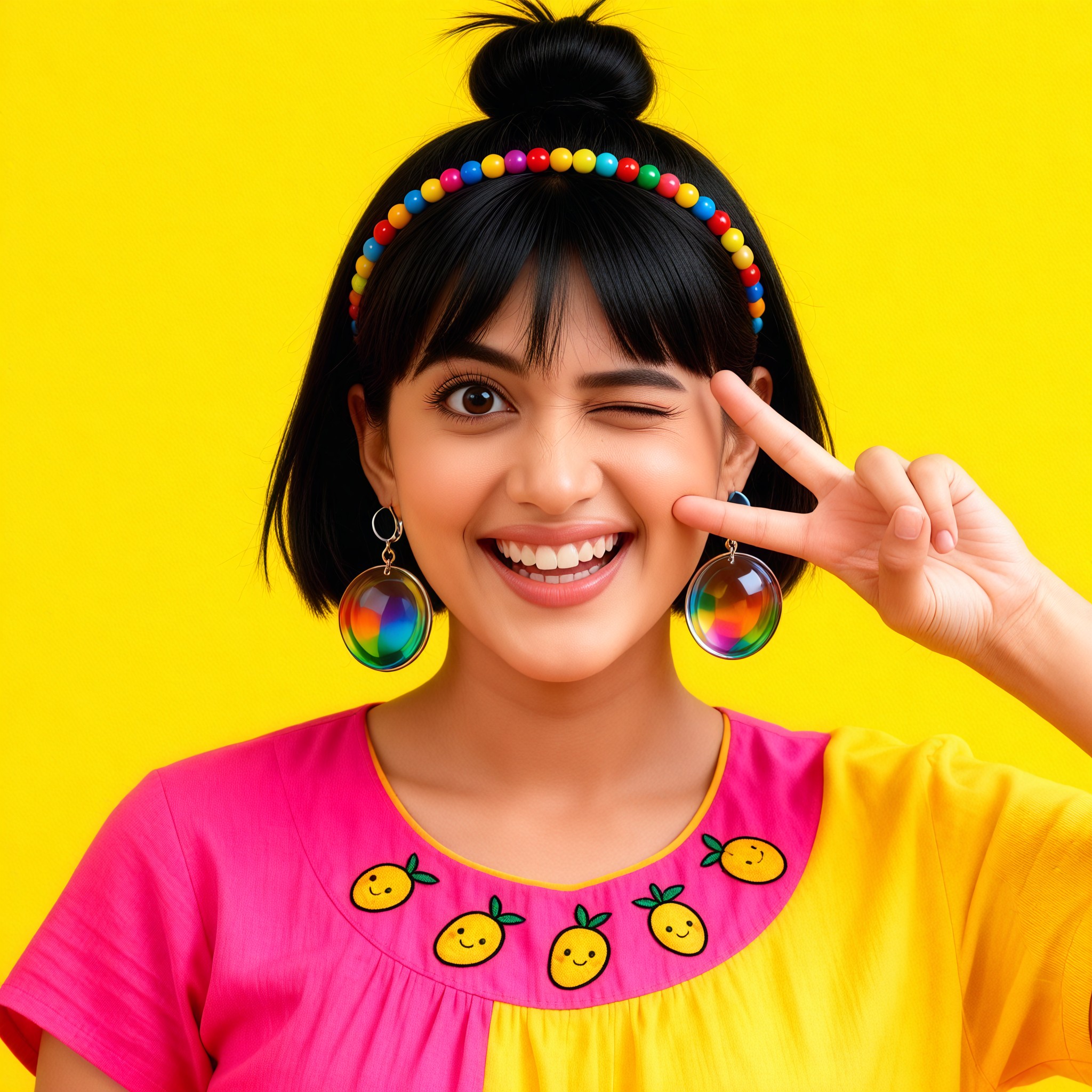 Social media emoji style fun photo shoot image