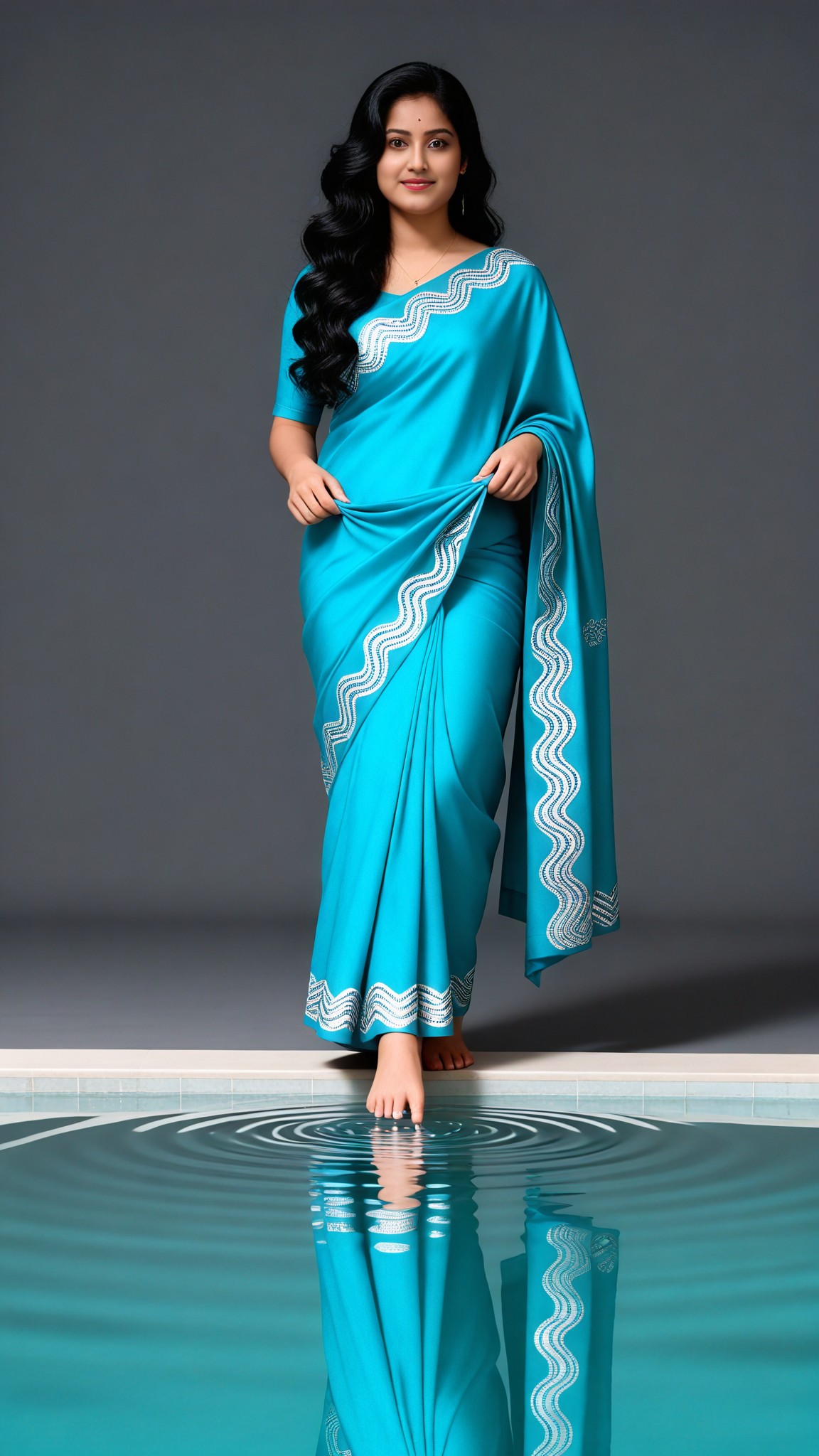 Creative photo of mirror reflection image