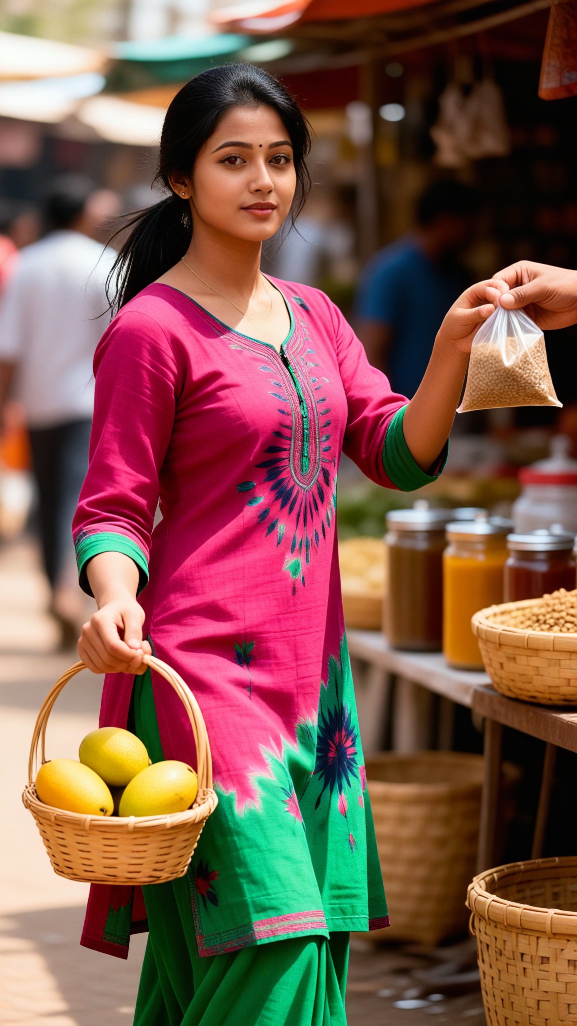 Indian market documentary photo image