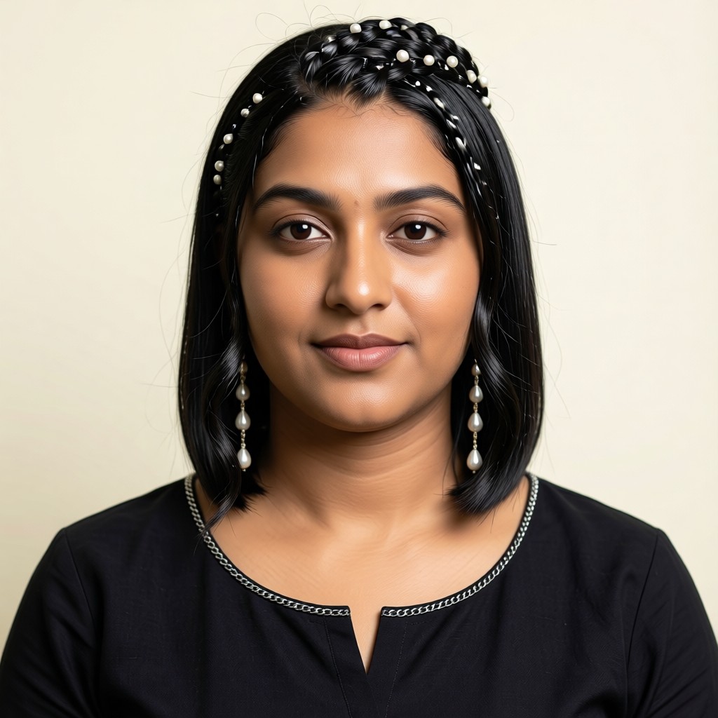 Instagram avatar - Sweet and cool pearl braided hair with vitality image