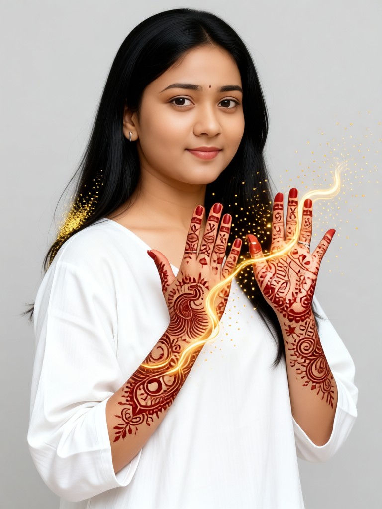 Mannheidi particle light and shadow girl image