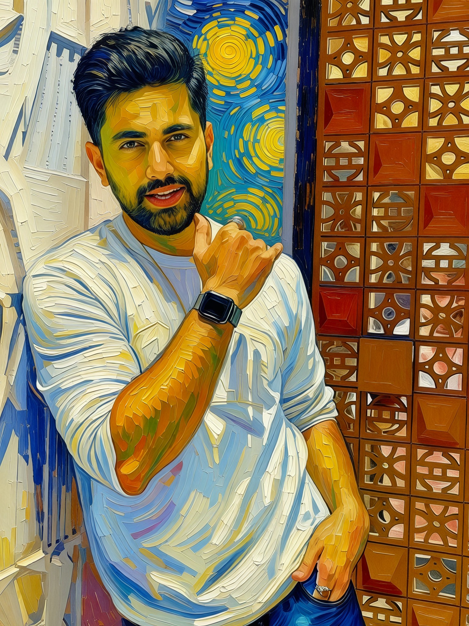 Van Gogh Post-Impressionism Style 1:1 Style Transfer image