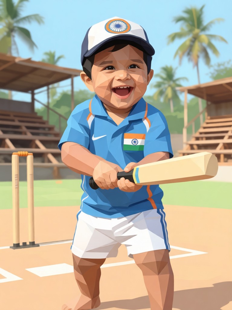 Low Poly Cartoon Style 1:1 Style Transfer image