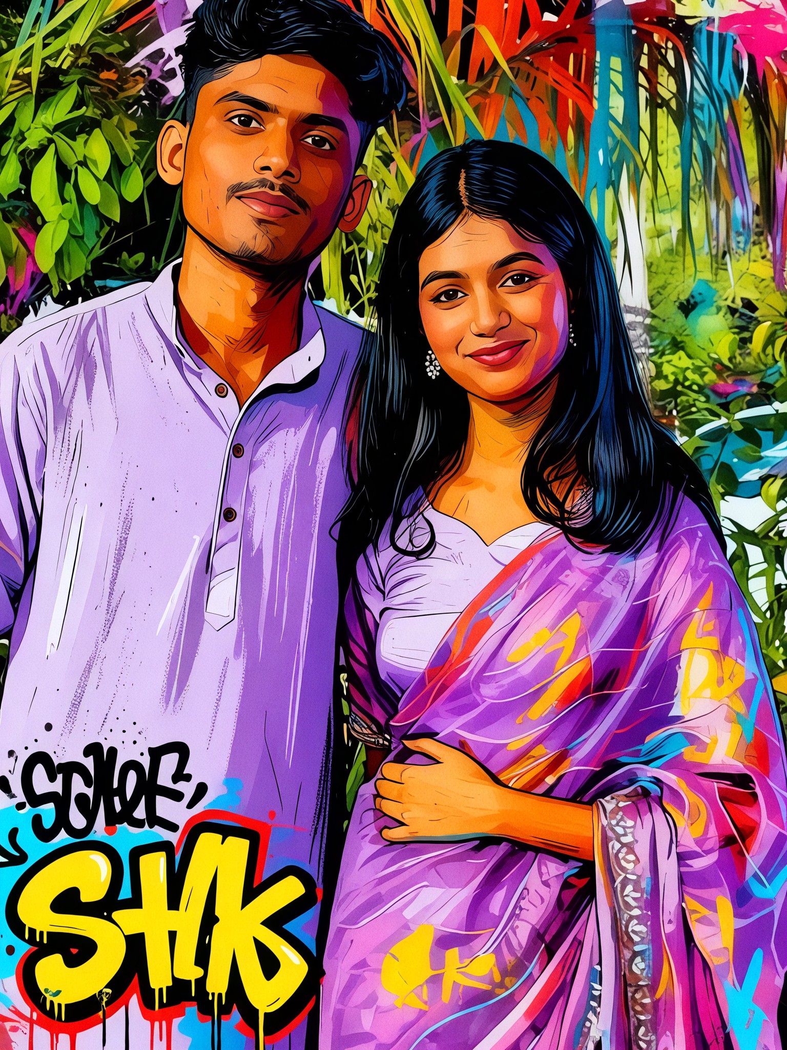 Graffiti Street Style 1:1 Style Transfer image