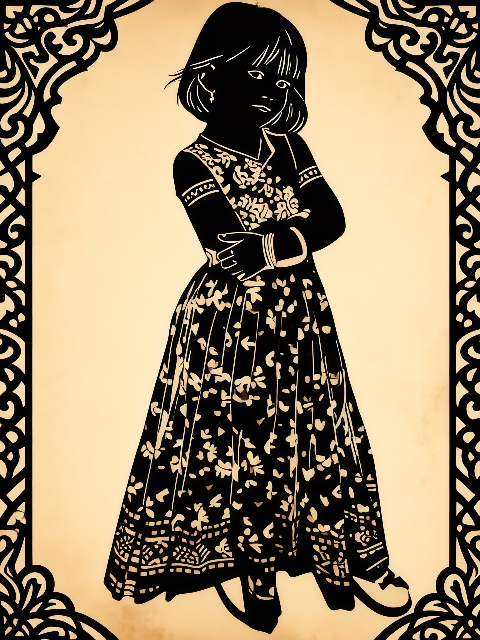 Javanese Shadow Puppet Style 1:1 Style Transfer image